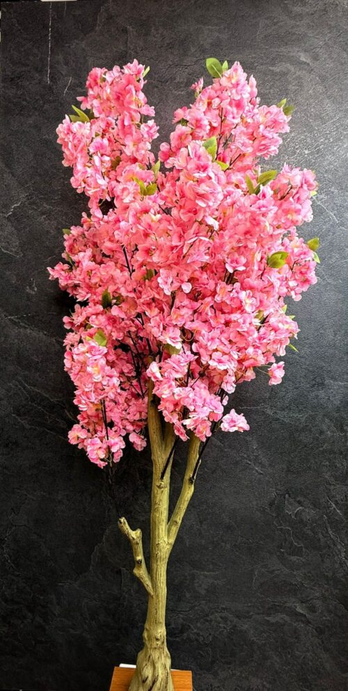 Luxe kunstkersenbloesemboom in roze kleur