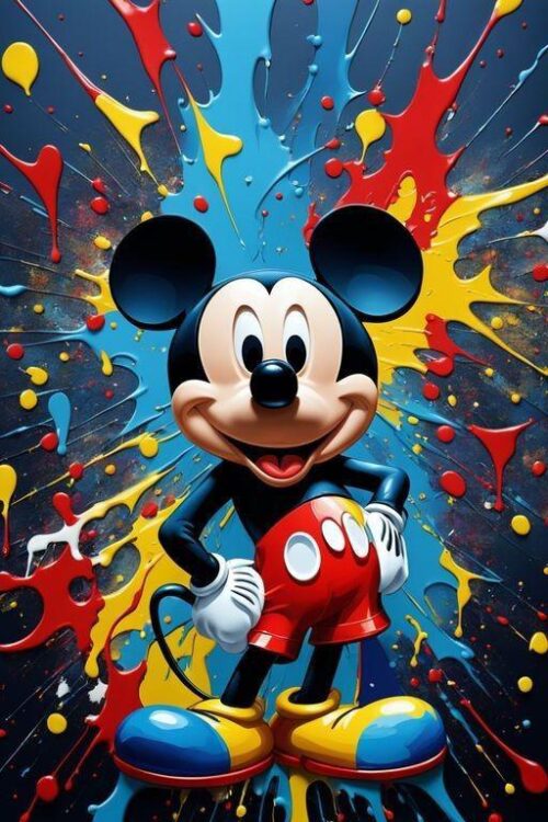 MICKEY MOUSE PVC Wandpaneel-MICKEY MOUSE- COLORFUL-