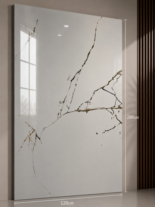 37e1b88a-1088-42d5-9858-d676e96f6c78 PVC Marmerlook Wandpanelen120x280 cm Luxe Uitstraling & Eenvoudige Montage (wit met zwarte strepjes)