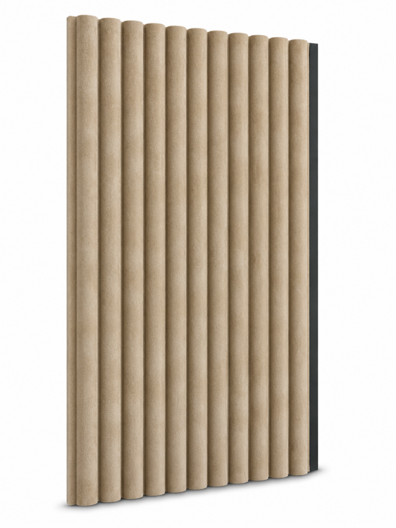 Akoestische Houten Panelen 270 x 60 cm – Luxe Wandpanelen met Geluidsabsorptie Velvet Brown