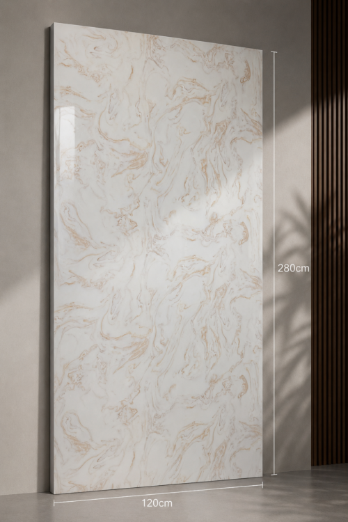 c82d0269-8d07-456c-bb4b-5eee800de0be PVC Marmerlook Wandpanelen120x280 cm Luxe Uitstraling & Eenvoudige Montage (white with caramel )