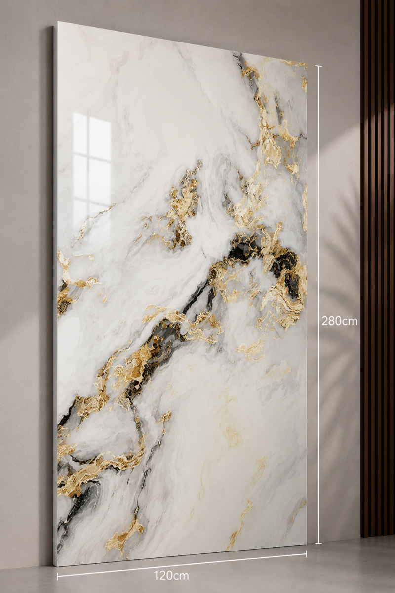 d0bb69ac-c788-4102-9180-99179470bddb PVC Marmerlook Wandpanelen120x280 cm Luxe Uitstraling & Eenvoudige Montage (white with gold black and gray)