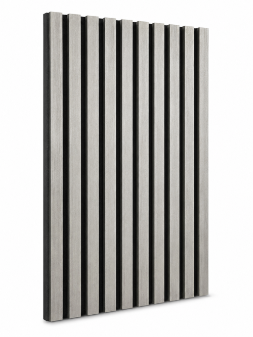 Akoestische Houten Panelen 270 x 60 cm – Luxe Wandpanelen met Geluidsabsorptie Silver wood