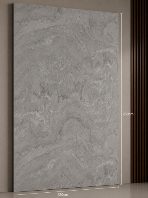 PVC Marmerlook Wandpanelen120x280 cm Luxe Uitstraling & Eenvoudige Montage (marmer Silver )